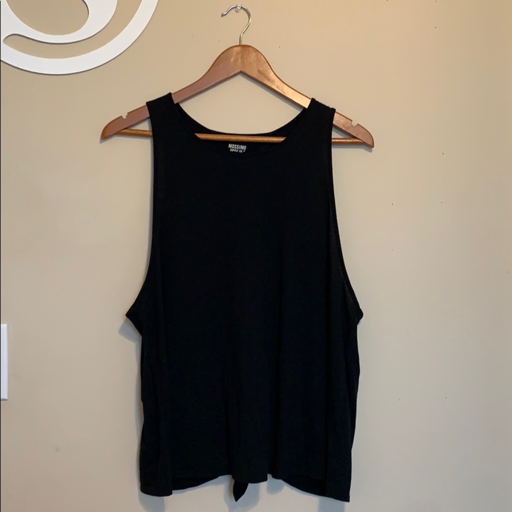Women’s Black Open Back Tank Top